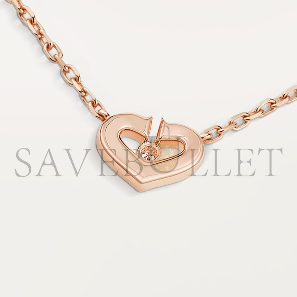 CARTIER HEART SHAPED NECKLACE B3040400